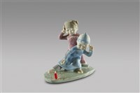 藏品(放鞭炮中國小孩)的圖片