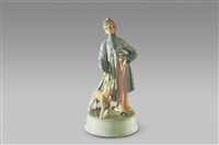 藏品(灰服模特兒與犬(音))的圖片