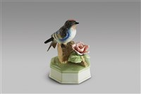 藏品(紅頭灰色鳥/玫瑰(八邊型台、音))的圖片