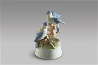 藏品(藍色親子鳥/木立(音))的圖片