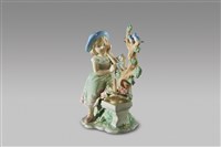 藏品(椅上女孩與貓)的圖片