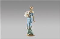 藏品(歐洲仕女/持羽扇)的圖片