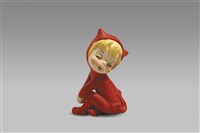 藏品(紅衣精靈：抱膝坐)的圖片