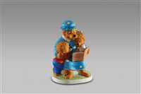 藏品(卡通熊系列：母與二子/看書)的圖片