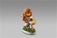 藏品(卡通熊系列：女/抱犬&提籃)的圖片