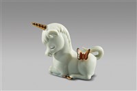 藏品(獨角獸系列：臥姿獨角獸/尾上、紅蝶付)的圖片