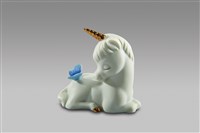 藏品(獨角獸系列：臥姿獨角獸/尾下、藍蝶付)的圖片