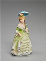 藏品(洛可可時尚持傘少女)的圖片