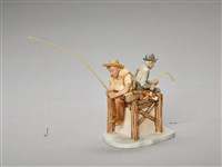 藏品(兩位老朋友一起釣魚)的圖片