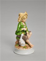 藏品(小男孩與白小鴨)的圖片