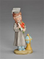 藏品(雀斑小孩系列：女畢業生)的圖片