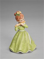 藏品(女孩吹笛（音樂盒）)的圖片