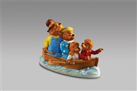 藏品(卡通熊系列：闔家歡/划船)的圖片