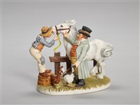 藏品(兩人討論馬匹的買賣)的圖片