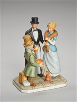 藏品(街頭藝人與顧客對話)的圖片