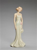 藏品(穿魚尾裙短髮仕女)的圖片