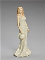 藏品(穿魚尾裙長髮仕女)的圖片