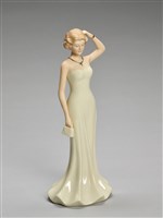 藏品(魚尾裙仕女持皮包)的圖片