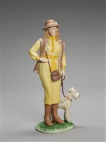 藏品(狩獵裝溜狗仕女)的圖片