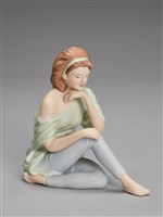 藏品(休閒少女系列：枕腮)的圖片