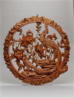 藏品(牡丹雙鳳屏(榮華富貴))的圖片