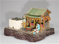 藏品(交趾陶製作過程之四-研釉、上釉、燒釉)的圖片