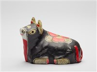 藏品(岐山彩繪泥塑臥牛)的圖片