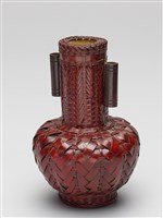 藏品(竹編雙耳花瓶)的圖片