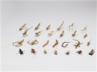 藏品(棕編昆蟲、爬蟲26個)的圖片