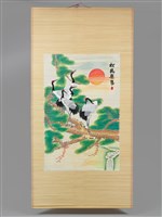 藏品(松鶴竹簾畫)的圖片