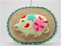 藏品(動物草編掛飾)的圖片