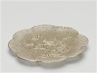 藏品(牽牛花八曲形銀絲盤)的圖片