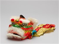 藏品(黑角黃獅獅頭(小))的圖片