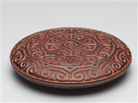藏品(雕漆圓扁盒)的圖片