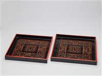 藏品(方形漆盤(二個))的圖片