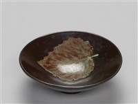 藏品(仿宋代吉州窯黑釉木葉紋斗笠碗)的圖片