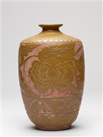 藏品(仿磁州窯剔花牡丹紋瓷瓶)的圖片