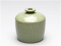 藏品(仿耀州窯纏枝牡丹紋瓶)的圖片