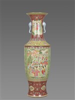 藏品(琺瑯彩仕女圖雙耳大瓶)的圖片