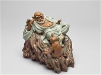 藏品(石灣窯戲猴羅漢塑像)的圖片