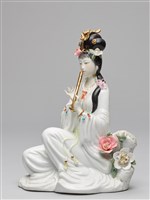 藏品(四美奏樂瓷塑-簫)的圖片