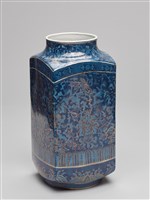 藏品(青花描金琮式瓶)的圖片