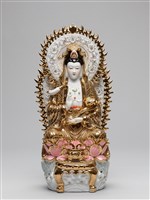 藏品(描金加彩觀音坐像)的圖片