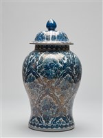 藏品(青花描金將軍罐)的圖片