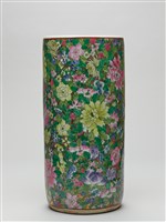 藏品(釉上彩花卉紋箭筒)的圖片