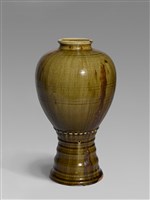 藏品(蜜色瓷窯汗福氣瓶)的圖片