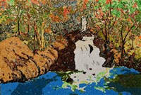 藏品(西畫作品---碎布貼畫)的圖片