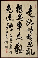藏品(書法作品--走路時胡思亂想)的圖片