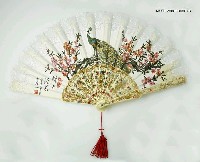 藏品(孔雀白扇)的圖片