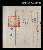 藏品(臺灣省行政長官公署民政處職員服務證明書)的圖片